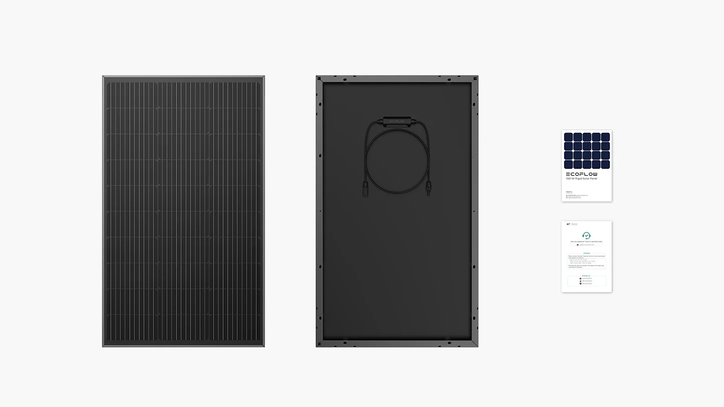 Комплектація EcoFlow 100W Rigid Solar Panel