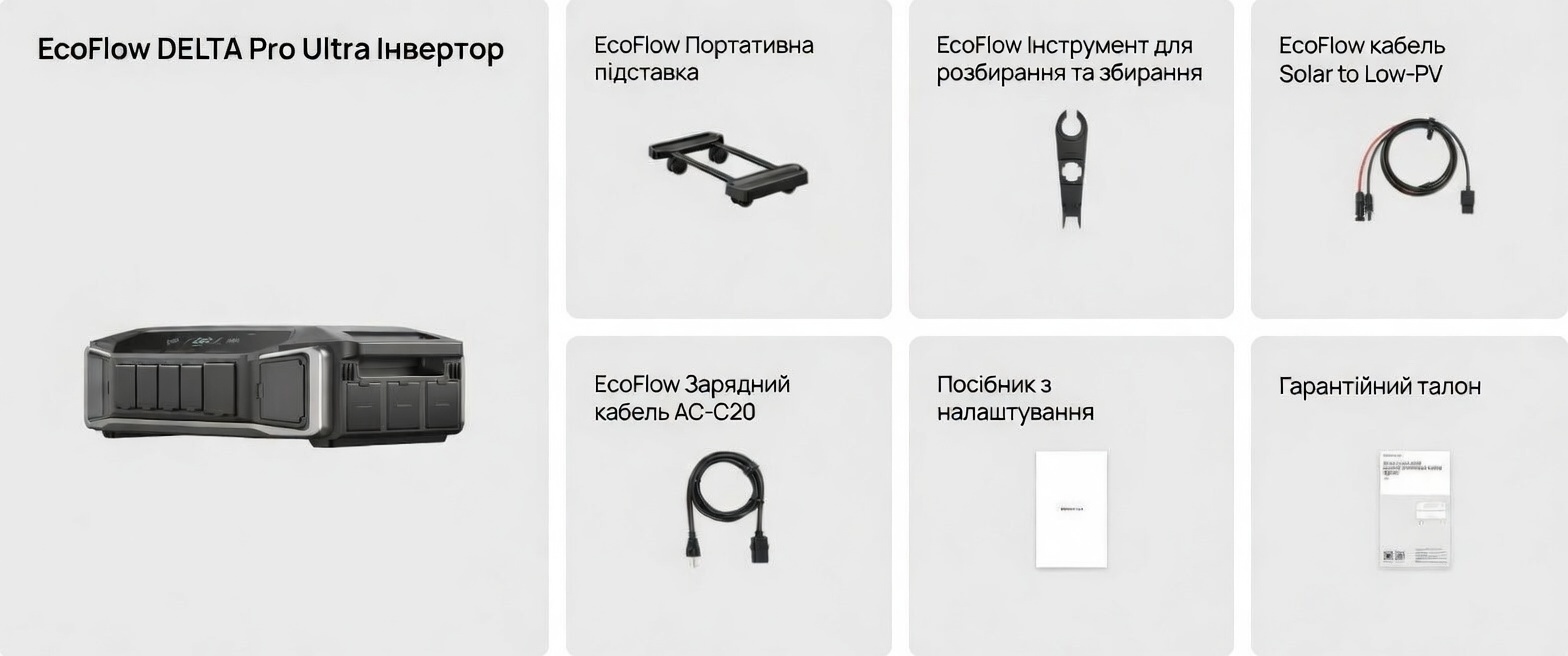 Комплектація EcoFlow DELTA Pro Ultra